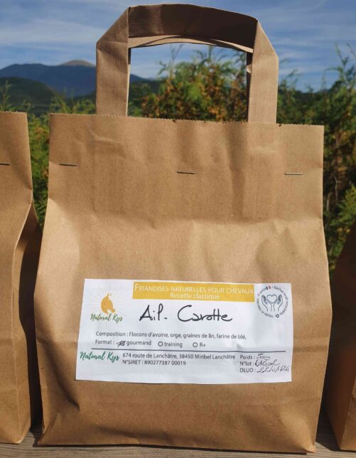 Friandises chevaux Natural Kys ail carotte