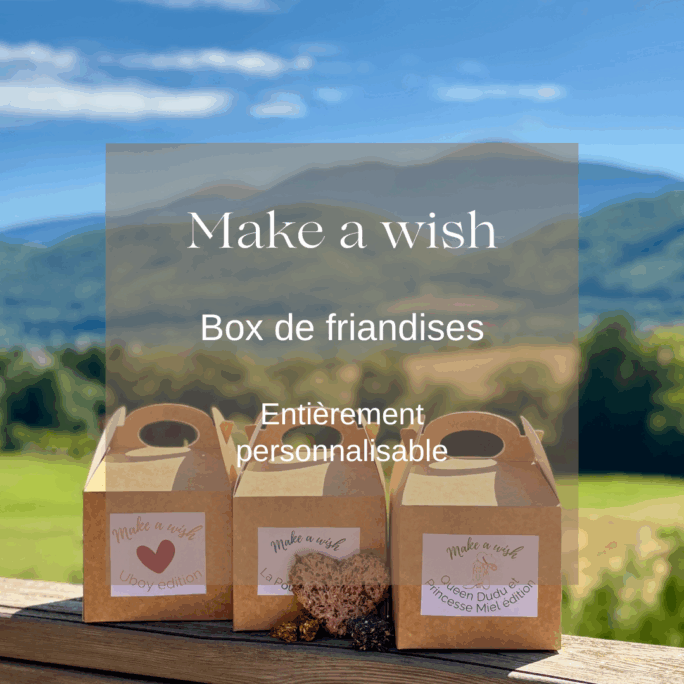 Box de friandises naturelles chevaux personnalisée