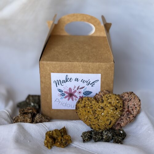 Box de friandises nautrelles chevaux Natural Kys personnalisée