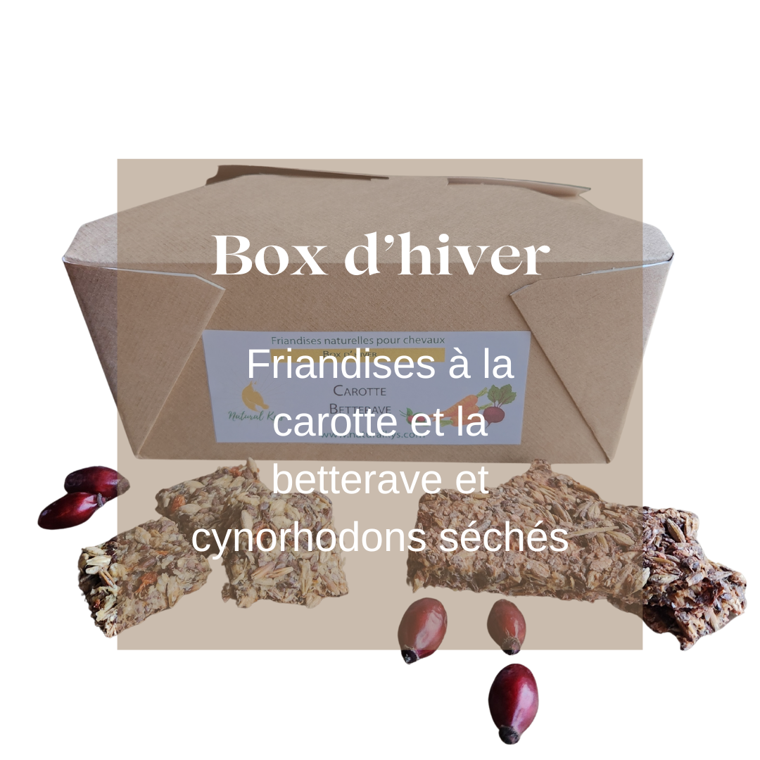 Natural Kys friandises naturelles chevaux box hiver