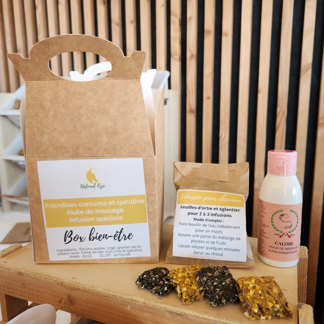 Box bien etre friandises chevaux Natural Kys